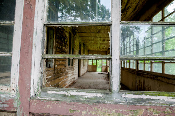 istock Old and worn interior of an abandoned house 1240334433