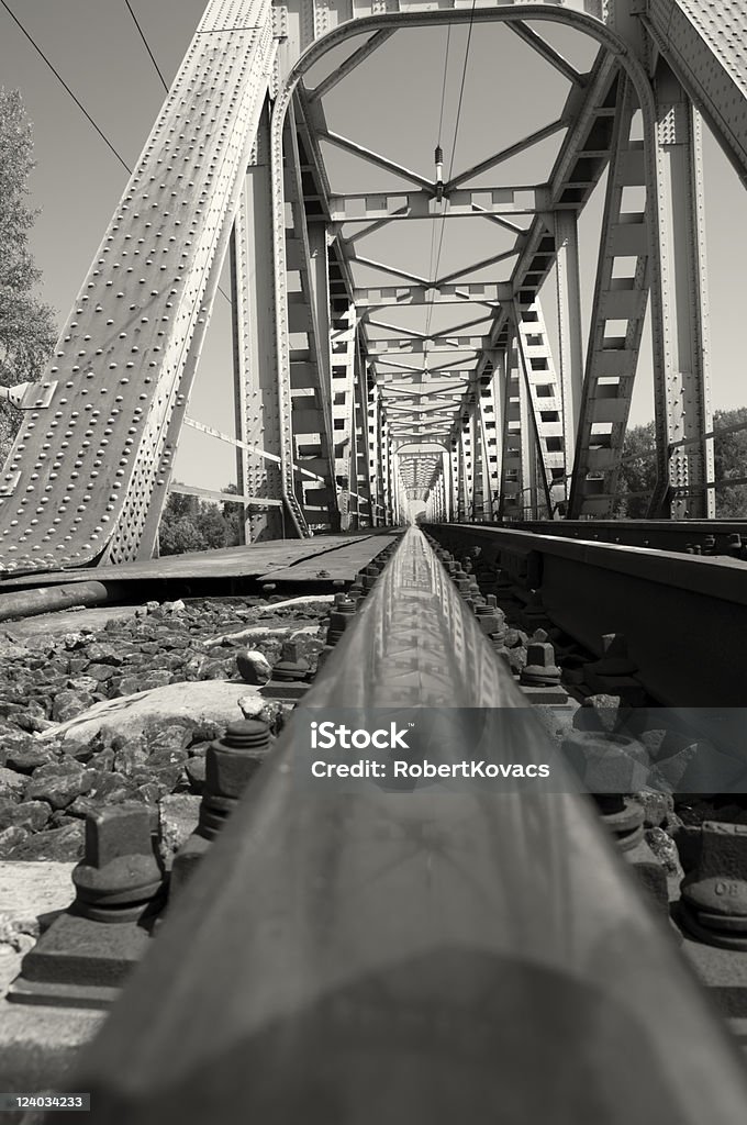 Railway bridge - Lizenzfrei Eisenbahn Stock-Foto