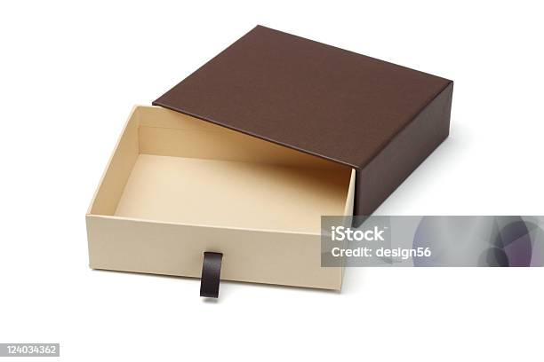 Open Empty Gift Box Stock Photo - Download Image Now - Blank, Box - Container, Brown