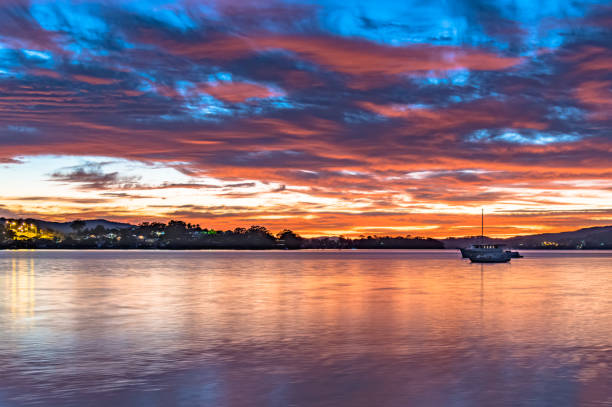 istock Sunrise and High Cloud over the Bay 1240381850