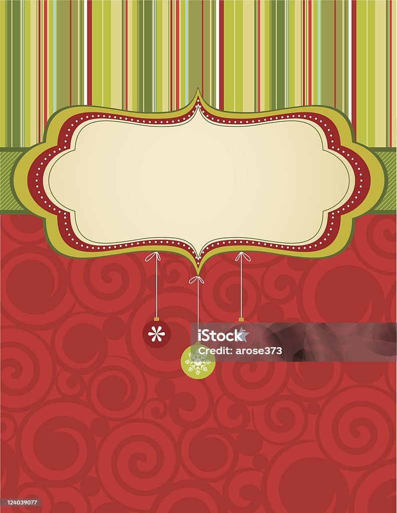 Emblema de Natal fundo - Royalty-free Bola de Árvore de Natal arte vetorial