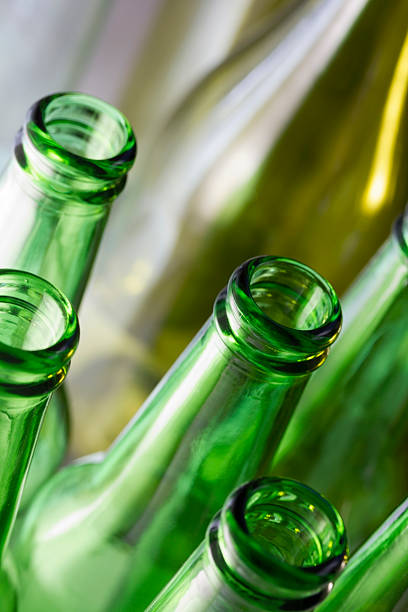 istock empty green glass bottles washed for recycling or reuse 124041425