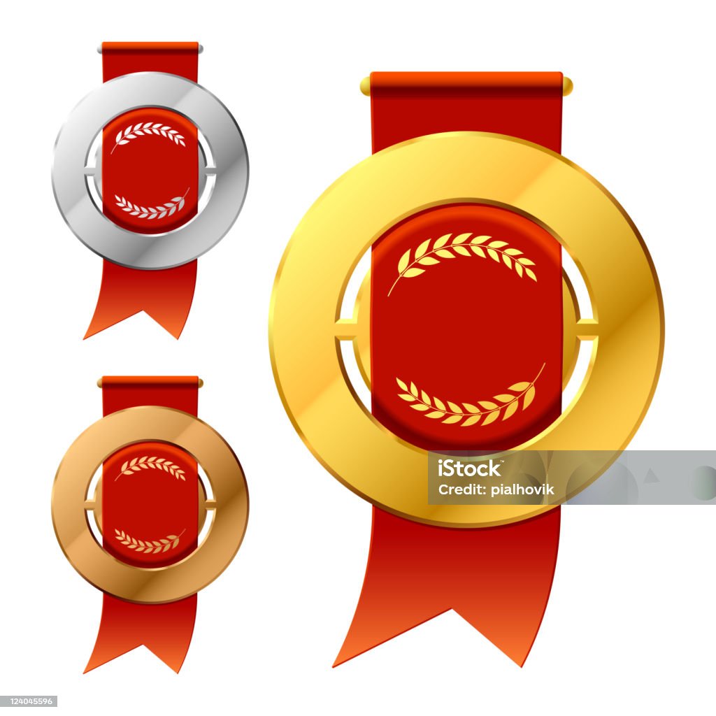 Prêmios - Vetor de Bronze - Descrição de Cor royalty-free