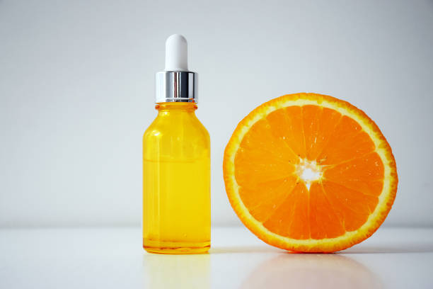 Vitamin C Serum And Half Of Orange Stock Photo - Download Image Now -  Vitamin C, Face Serum, Orange - Fruit - iStock