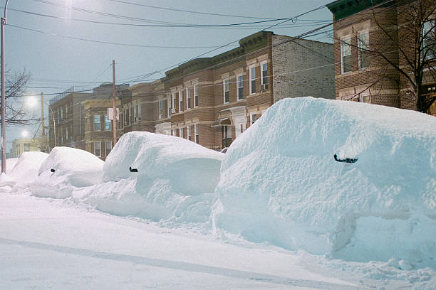 istock Snow Covered Cars in New York 124046984