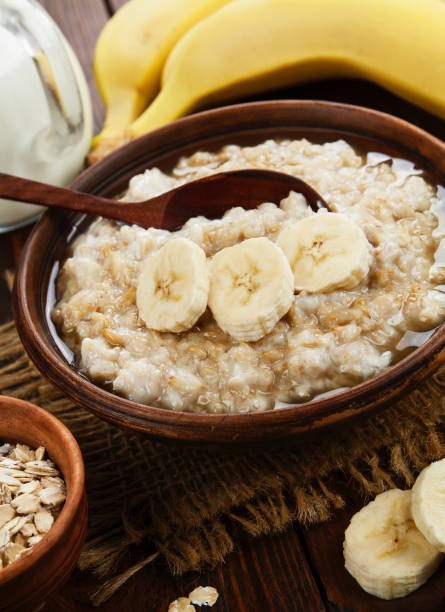 istock Porridge with bananas and honey 1240648476