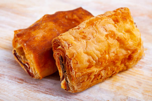 istock Napolitana with meat and cheese, spanish pastry 1240668530