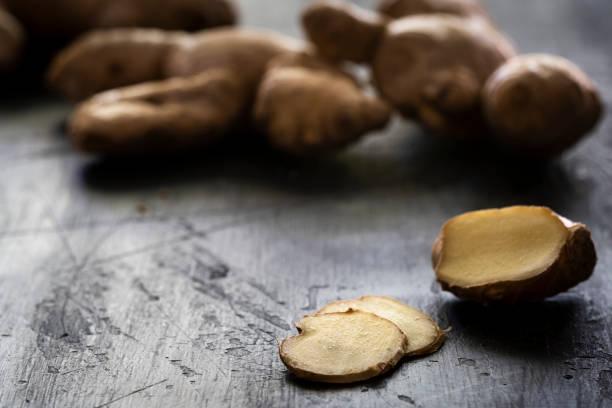 istock Close-up of Sliced Ginger 1240681158