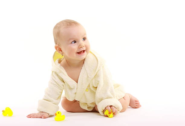 istock Cute baby girl 124078850