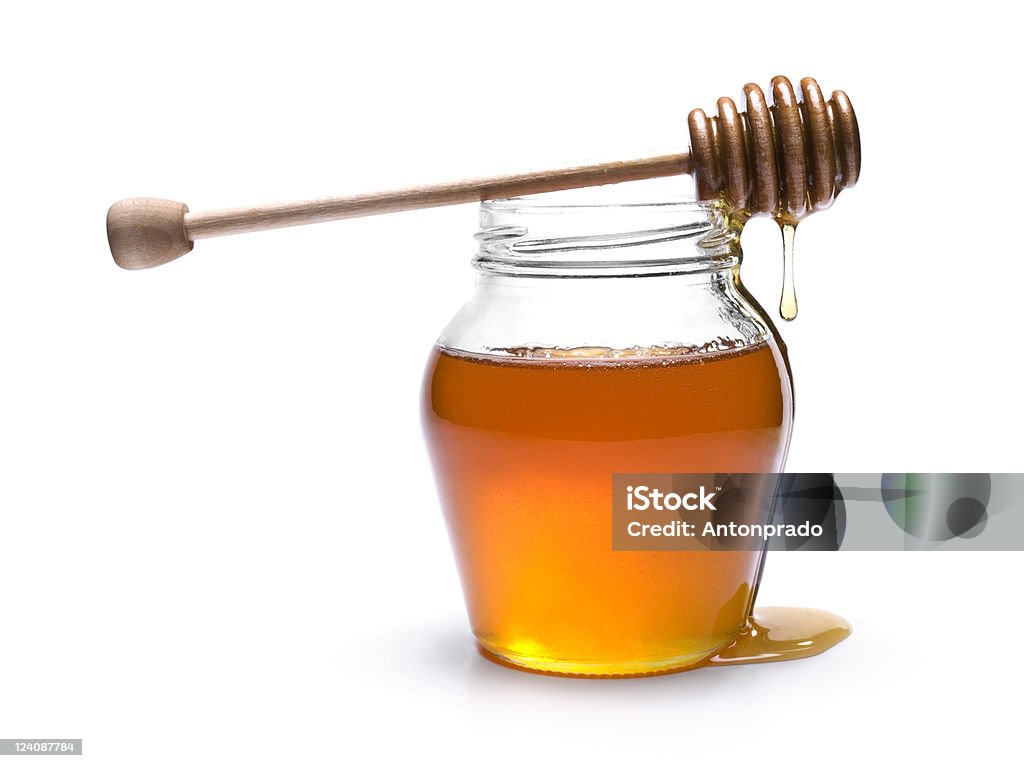 Vasetto di miele - Foto stock royalty-free di Miele - Dolci