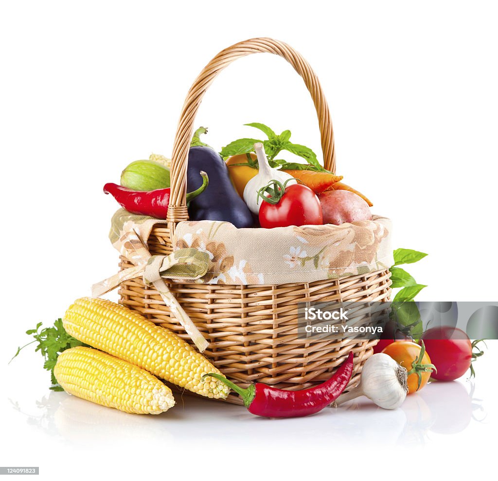 Frisches Gemüse mit Blättern - Lizenzfrei Gemüse Stock-Foto