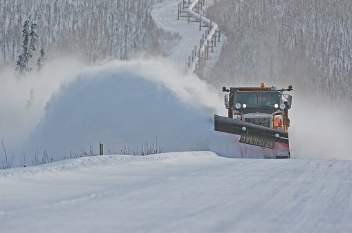 Snow Plow, on the Dalton Highway, north of Wiseman,  Alaska