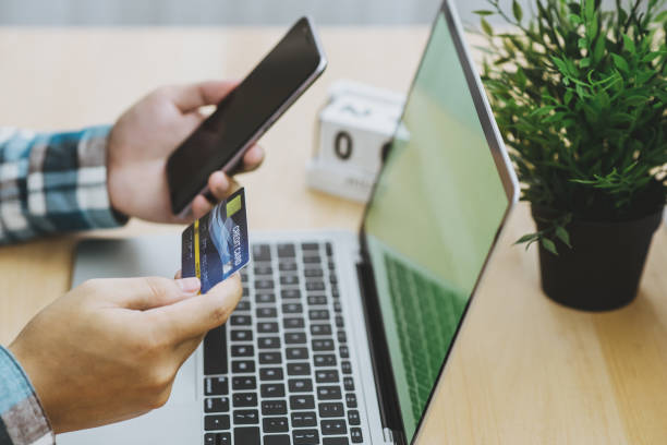 istock Credit card payment And order online 1240988760