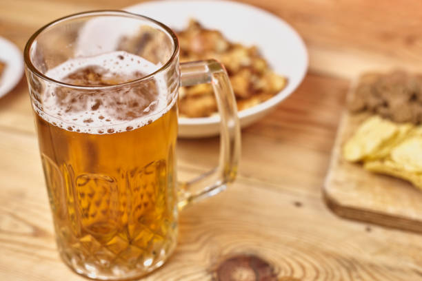 istock Beer glass and snacks 1241042967