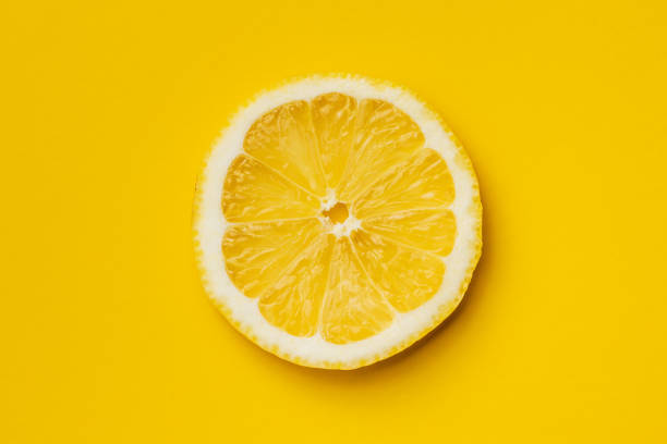 istock Slice of yellow lemon. 1241072707