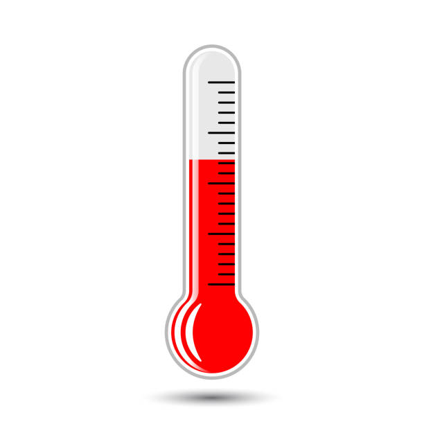 illustrazioni stock, clip art, cartoni animati e icone di tendenza di termometro - termometro