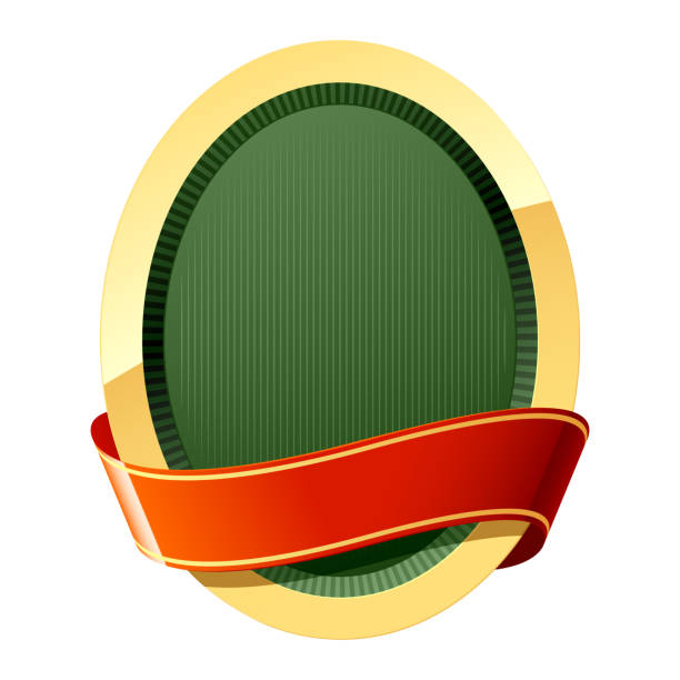 Design element Vector illustration. Insert your information. gold name plate stock illustrations