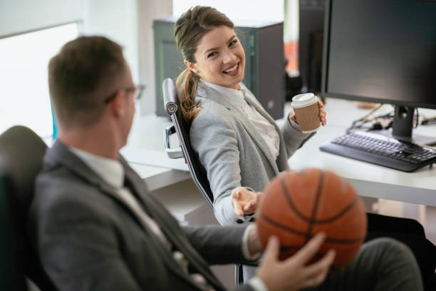 istock Young businessman working in office. 1241130133