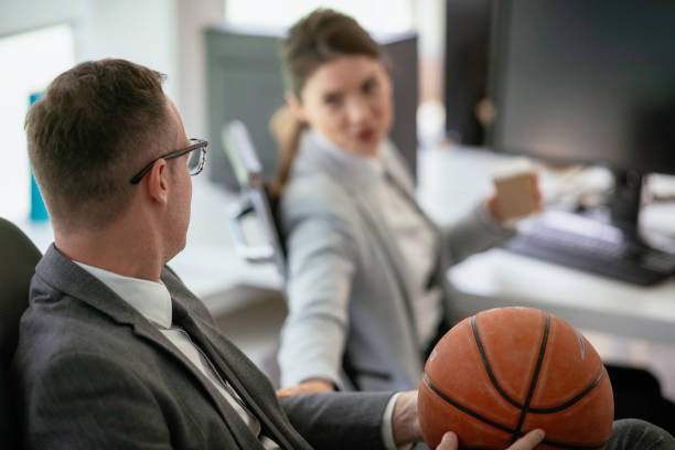 istock Young businessman working in office. 1241130141
