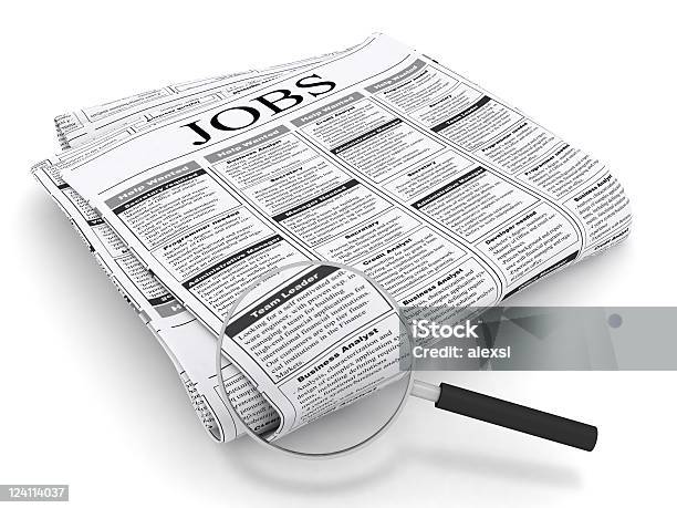Procurar Emprego - Fotografias de stock e mais imagens de Help Wanted - Help Wanted, Anúncio de trabalho, Jornal