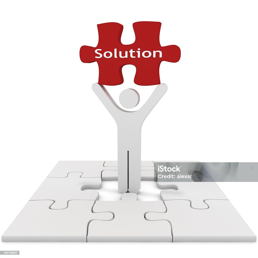 Puzzle Solution  Adult Stock Photo