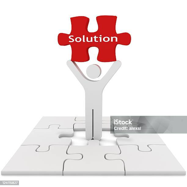 Puzzle Solution Stock Photo - Download Image Now - Adult, Assistance, Business