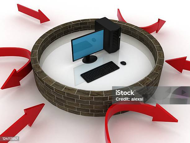 Firewall Di Rete - Fotografie stock e altre immagini di Bug informatico - Bug informatico, Commercio elettronico, Composizione orizzontale