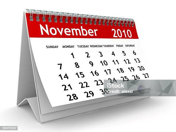 De Noviembre De 2010calendario Serie Foto de stock y más banco de imágenes de 2010 - 2010, Calendario, Color - Tipo de imagen