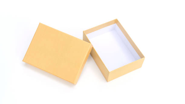istock Golden gift box on a white background. 1241181714