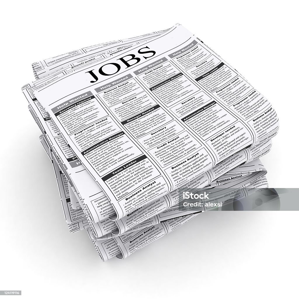 Elenco di lavoro - Foto stock royalty-free di Giornale