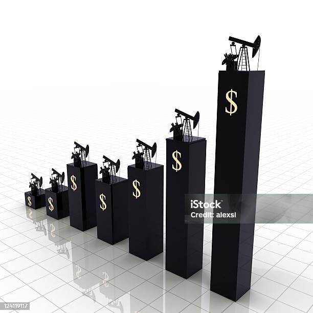 Oil Prices Chart Stock Photo - Download Image Now - Bar Graph, Barrel, Chart