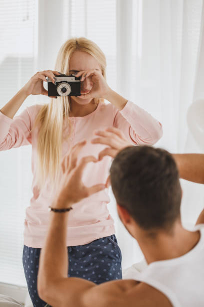 istock Capturing her love with a flim camera 1241205541