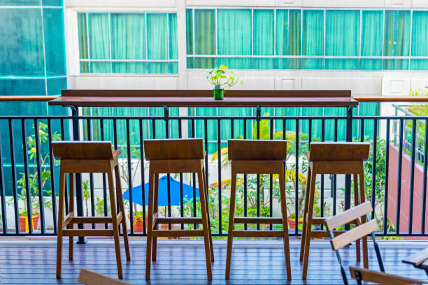 istock Table and chair on the terrace 1241238356