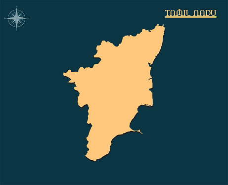Modern Map Of Tamil Nadu India State Map Tamil Nadu Indian State  Infographics Stock Illustration - Download Image Now - iStock