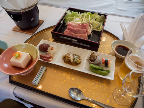 istock traditional Japanese food prepared for a celebration 1241269250