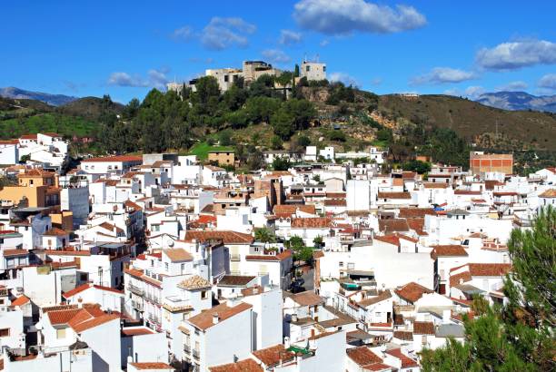istock View of the white town, Monda, Spain. 1241285493