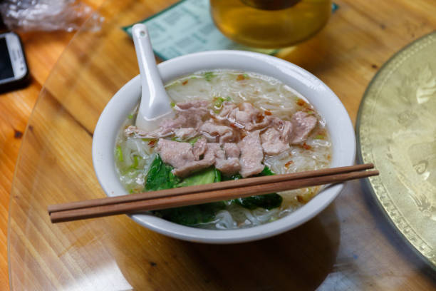 istock Bowl with pork noodles 1241317865