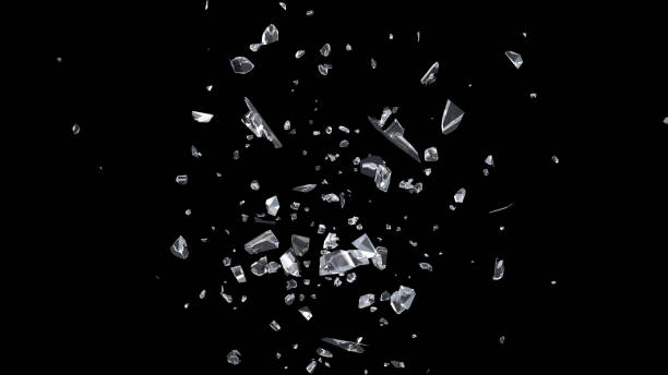 istock Glass mirror breaked shatter with debris 1241329048