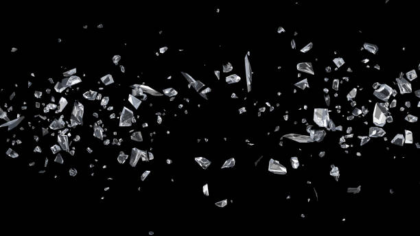 istock Glass mirror breaked shatter with debris 1241329051
