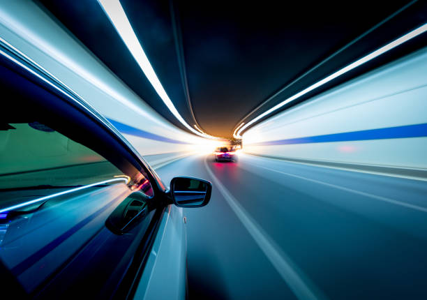 istock Car detail - back side, half. On the road. 1241346664