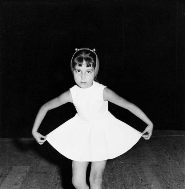 istock Little Girl Dancing on Stage in 1958. 1241347787