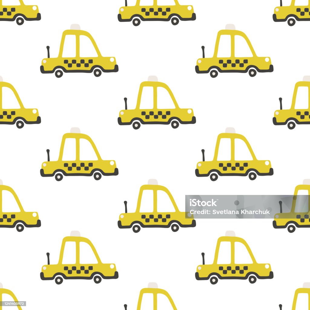 Hãy xem hình ảnh về chiếc xe taxi màu vàng với vector và minh họa liền mạch thật đẹp mắt. Phong cách thiết kế hiện đại, dễ thương và đặc biệt hơn cả, chiếc xe này luôn muốn đưa bạn đến nơi một cách an toàn và nhanh chóng. Đặc biệt, với hình ảnh trẻ con vô cùng dễ thương, hấp dẫn trẻ em đến mức không thể rời mắt.