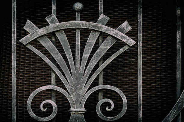 Forged elements of fencing decoration