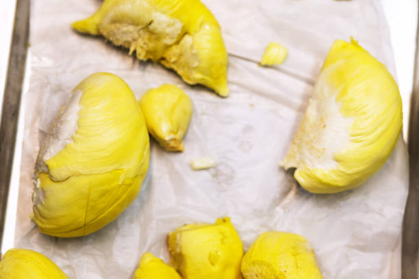 Fresh thai durian fruit flesh