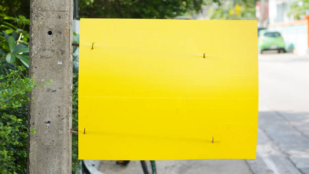 istock Yellow empty sign in street 1241474838