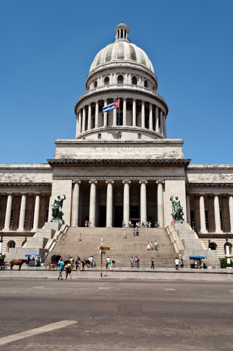The capitol dome in Havana, Cuba