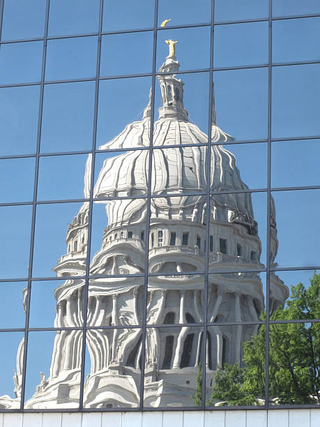 istock Reflection of the Wisconsin State Capitol Building in Madison 124148514