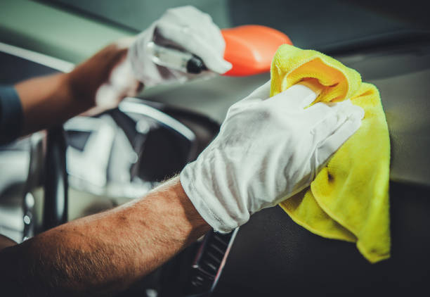 istock Cleaning and Sanitizing Car Interior and Dashboard 1241502791