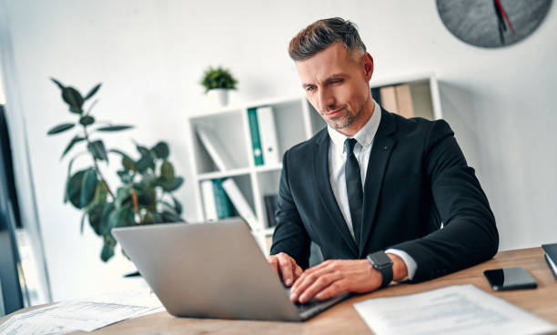 istock Business man in office 1241506761