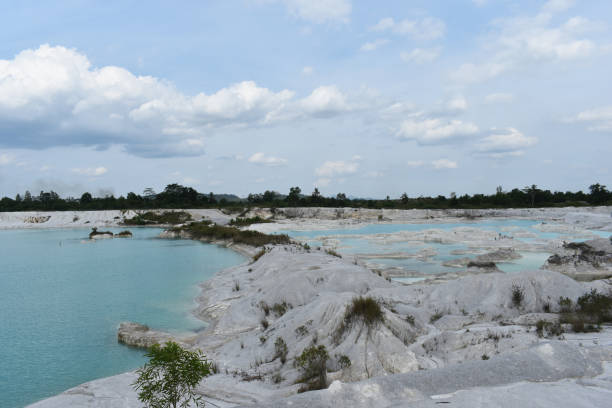 istock Blue view of kaolin lake 1241507289